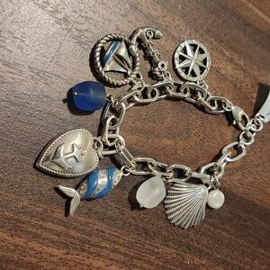 Brighton ANCHOR SOUL NAUTICAL BRACELET 7"-8" NEW ocean sea anchor heart NEW